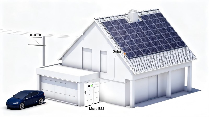Kako združiti stanovanjsko shranjevanje energije s strešnimi solarnimi nosilci za domače energetske sisteme