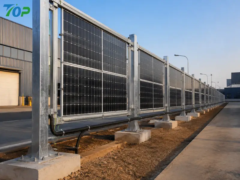 Zaščita industrijskega perimetra: dvojna naložbena vrednost solarnih ograj Zaščita industrijskega perimetra: dvojna naložbena vrednost solarnih ograj