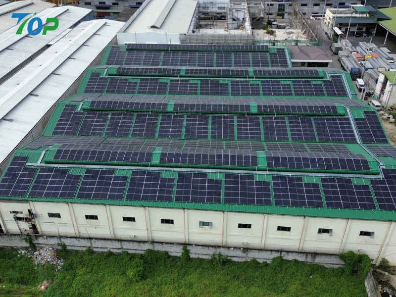 Proti tajfunu C&I kovinski strešni solarni niz v Manili