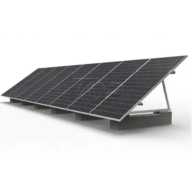 Solarni sistem za pritrditev na ravno streho z aluminijastim balastom