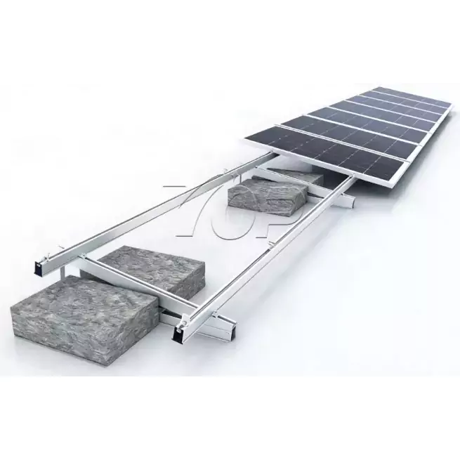 Stojalo za montažo solarnega balasta za ravno streho