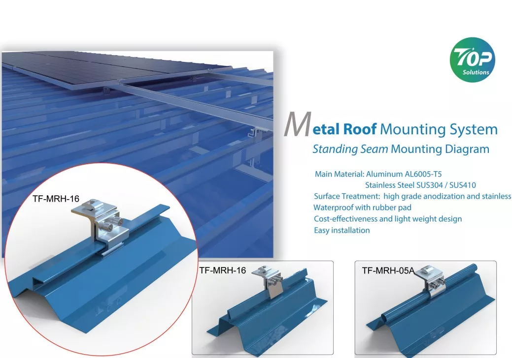 Metal Roof Klip Lok Solar Mounting System