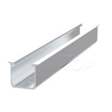 Aluminijasta tirnica tipa U za montažni sistem solarnega panela